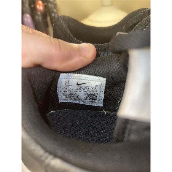 Nike Wmns Court Vintage PRM Wmns Size 7.5 Shoes CW1067-002 Black White Orange - Picture 4 of 9